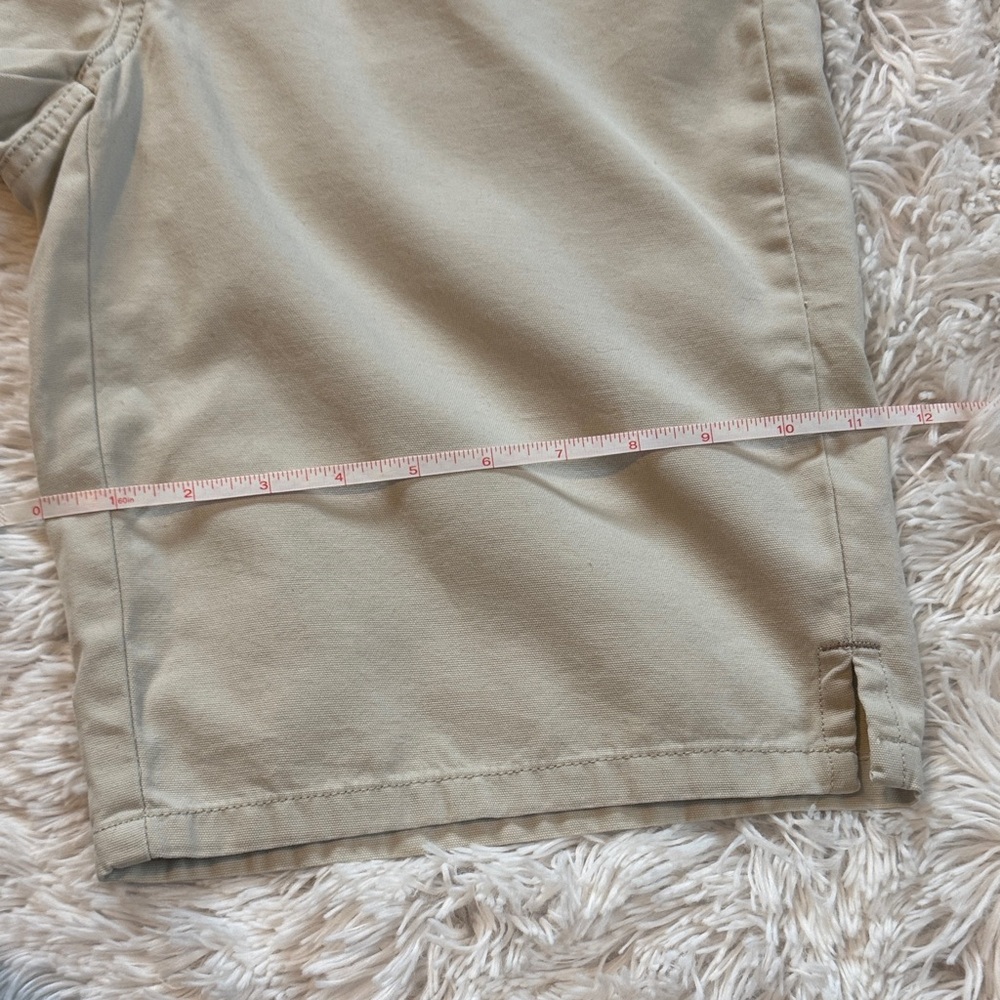 Vintage Faded Glory 100% Cotton Khaki Walking/Bermuda Shorts Button Pockets - Picture 11 of 12